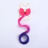 Creative Colorful Wig Accessories Bow Ties Girls' Gradual Curly Hair Clips Party Performance Head wear