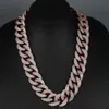 Exuding Modern Hip Hop Cuban Chain Jewelry For Mens Elegance In 14Kt Rose Gold Lab Grown Diamonds With VVS Clarity