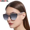 Lunettes de soleil sans monture pour femmes UV400 lunettes de soleil PC grandes lunettes cadre conduite Camping plage vélo voyage Anti ombre lunettes 240118