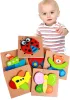 32 style Wooden Puzzle Toys for Interaction With Childs Kids Cartoon Animal Wood Puzzles Educational Toys for Children Christmas Gift L BJ