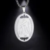 14k Yellow Gold Luck Arabic God Allah Pendant Necklace For Fashion Men Women Islamic Charm Islam Muslim Choker Jewelry Gifts