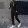 Survêtements pour hommes Costumes de jogging Pantalons de sweat-shirt pour hommes Quotidien pour les vacances Sweat à capuche à manches longues O Cou