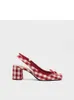 Summer Baotou Sandals French Bow Square Heel High Heels Tjock 5 cm mode efter tomma sexiga singelskor Mary Jane skor 240118