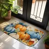 Tapis Festival de récolte coloré peinture à l'huile citrouille tapis de sol flanelle cuisine salle de bain porche chambre décoration