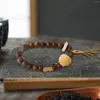 Pulseras de encanto Cuentas de madera Pulsera Oración para hombres Mujeres Joyería Hecha a mano Ala de pollo con cuentas de madera