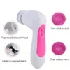 Gadgets de santé 5 en 1 Mini nettoyage du visage exfoliant brosse rotative soins de beauté Mas électrique nettoyage du visage peau Masr livraison directe Dh4S3