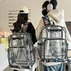 Torby szkolne Jelly Bag damskie plecak duża pojemność 2024 Letnie wodoodporne przezroczyste przejście na plażę pływanie iTabag