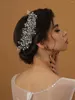 Hair Clips Fashion Handmade Crystal Rhinestone Metal Wedding Headdress Accessories Fancy Bridal Side Combs For Women