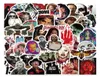 50PCS small Skateboard Stickers Horror Movie Collection For Car Baby Pencil Case Diary Phone Laptop Planner Decoration Book Album 2480209