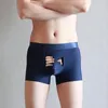 Onderbroek mannen Grappige Cartoon Ondergoed Mannen Ijs Zijde Bolle Pouch Boxershorts Creatieve Onderbroek Mannelijke Ademend Midden taille Slipje