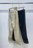 Women's Pants Drawstring Trousers Wool Blend Straight Long Casual