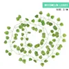 Decorative Flowers 2.1M Artificial IVY Leaf Rattan Faux Grape Sweet Vines Small Green Leaves Plant Garland Creeper Wreath Home Restaurant