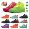 com caixa de sapato bola lamelo 1 mb01 02 homens sapatos de basquete tênis preto explosão buzz lo ufo não daqui rainha e morty rock ridge red mens trainers sn