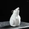 Tea Pets Creative Mini Mouse Pet Handmade Chinese Animal Cute Figurine Desktop Crafts Gongfu Accessories Home Decoration