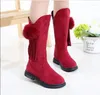 Botas clássicas moda crianças princesa crianças para bebês meninas alta outono e inverno coreano quente macio