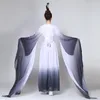 Stage Wear Water Sleeves Yangko Dance Costumes Adults Ancient National Hanfu Performance Long Sleeve Classical Fairy Folk