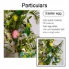 Dekorative Blumen 200 cm Osterei-Rebe mit Licht, simulierte gefälschte Girlandenpflanze, künstlicher Kunststoff, zum Aufhängen, für Zuhause, Party, Gartendekoration