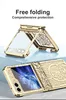 Mechanical Plastic For Samsung Galaxy Z Flip 5 4 3 Flip3 Flip4 Case Clear Hinge Protection Cover
