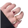 Ring satellitdesigner Kvinnor toppkvalitet med Box Western Empress Rings 925 Silver Empress Dowager Diamond Set Ring bleknar inte