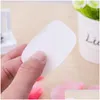 Savon artisanal 20pcs / boîte portable jetable en boîte de papier désinfectant pour les mains voyage en plein air bain parfumé lavage des mains mini drop livraison healt dhvjl