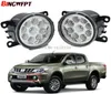 Pare-chocs rond de style de voiture à haute luminosité, 2 pièces, lampes halogènes antibrouillard LED 12V H11 pour Mitsubishi L200 Triton Strada Fiat Fullback7925874