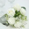 Bruiloft Bloemen Hand Met Boeket Witte Ramos De Flores Para Novias