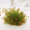 Decorative Flowers Green Artificial Berry Plastic Vases Home Deco Decoration Wedding Supplies Wish French 1 Branches Mini Leaf