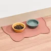 Silikon Tiernahrung Matte Hund Katze Fütterung Matte Anti Slip Wasserdichte Wasser Schüssel Feeder Tablett Kissen Tischset Anti Überlauf W0177