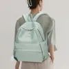 Sacos escolares Adulto Adolescentes À Prova D 'Água Nylon Mochila Estudante Meninas Grande Capacidade Bookbag Mulheres Diariamente Casual Cor Sólida Mochila de Viagem