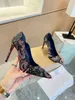 Follies Strass 85 Pumps Nappaleder Sandalen Mode Kate lriza Damen Designer Schuhe Luxus Wasser Diamant Transparente Stickerei Kristall Rote Sohlen High Heels