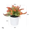 Fleurs décoratives Mini plantes artificielles bonsaï petit Pot d'arbre simulé fausse fleur Table de bureau en Pot chambre maison jardin bureau décor