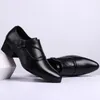 Chaussures habillées de haute qualité en cuir hommes talon britannique hommes ascenseur affaires fête de mariage mâle Oxford chaussures