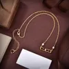 Luxe designer sieraden dames letters parel charme oorbellen gouden ketting sieraden sets high-end elegant girl station cadeau koper mooi