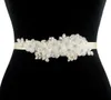 Bröllopssashes trixy s355 charmiga blommor bälten för kvinnor brudbälte rhinestone sash brud accessories6812955