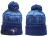 Toronto Beanie Knitted Blue Jays Hats Sports Teams Baseball Football Basketball Beanies Caps Women& Men Pom Fashion Winter Top Caps Sport Knit Hats a2