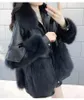 Jackets femininos 2024 Women Coat Winter Streetwear Leather Faux Fur Jacket S-3xl