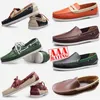 2024 scarpe firmate Mocassini da uomo di design di alta qualità Scarpe slip-on in vera pelle da uomo Scarpe eleganti di lusso Nero Marrone Mocassino Fondo morbido Scarpe da guida 38-45