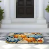 Tapis Festival de récolte coloré peinture à l'huile citrouille tapis de sol flanelle cuisine salle de bain porche chambre décoration