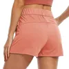 Pantalones cortos para mujer Yoga Running Fitness Casual Deportes sueltos transpirables con cordones pantalones Y2k ropa todo fósforo