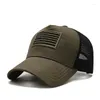 Bollkåpor Vacigoden Fashion Camouflage Mesh Baseball Cap Men Outdoor Travel Sun Protection Hat Casual Sports Breattable Peaked Peaked