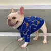 Designer roupas para cães inverno vestuário para cães bonito urso suéteres com carta clássica para cães pequenos menino menina filhote de cachorro gato tricô roupas quentes macio malhas casaco creme 926