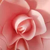 Fleurs décoratives Mariage Fleur mur décors faux PE mousse grande Rose pépinière Fleur Artificielle Mariage Boda Rosa Flore