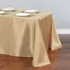 Stół stały prostokąt kolorowy satynowy obrus do dekoracji bankietowy