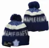 Maple Leafs beanie doronto stickade hattar idrottslag baseball fotboll basket beanies caps kvinnor män pom mode vinter topp kepsar sport stickade hattar a1