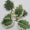 Decorative Flowers 10pcs Christmas Artificial Three-leaves 12cm Decor Xmas Tree Year Party Wedding Bouquet Home Flower Fake Plant Potting