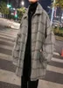 Men039s vestes 2021 veste coréenne à carreaux manteau laine coupe-vent de rue mode Harajuku surdimensionné 4109033