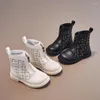 Bottes de style britannique pour enfants, chaussures de mode coréenne pour filles, chaudes et résistantes à l'usure