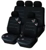 9pcsset Car Seat Cover full sets Universal Fit 5 seat SUV sedans frontback seat elastic washable breathable black Butterfly8765296