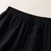 Frauen Shorts Weiblichen Sommer StretchyWaist Spitze Breite Bein Kurze Hosen Damen Lose Beiläufige Einfarbig Alle-spiel Kleidung