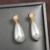 Boucles d'oreilles pendantes MASA mode coréenne Simple perle pour femmes doux élégant couleur or goutte boucle d'oreille bijoux 2024